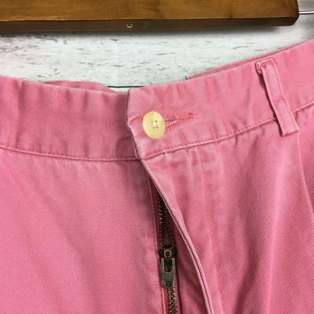Vineyard Vines Mens 31 32 Shorts Pink Pleated Front Cotton Summer Altered Waist‎